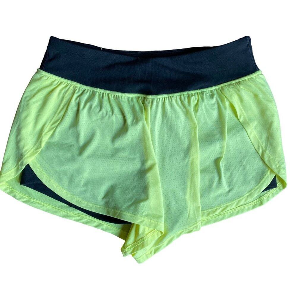 VSX Victoria Secret‎ Sporty Chic Performance Running Shorts XS Neon Yellow Black